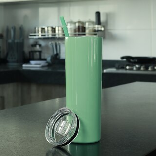 Foto 3 | Foto 3 | Termo metálico Iliosinnova 20 oz Color menta Doble acero inoxidable