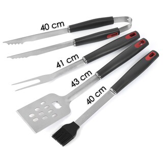 Foto 2 | Foto 2 | Juego de Utensilios para Asador 4 Piezas con Maletín