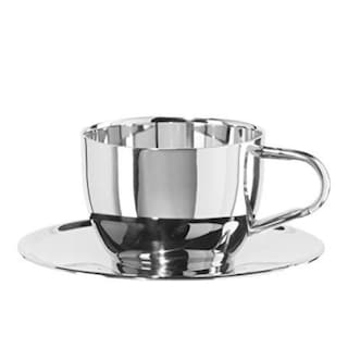 Foto 1 | Foto 1 | Taza y Plato para Espresso Oggi 6595 de 240 ml color Plata