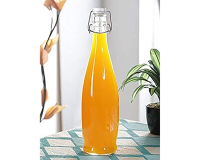 Foto 3 | Foto 3 | Botella de Vidrio Borgonovo de 1 l con Tapa Hermética Transparente