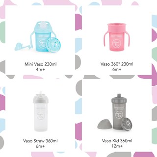 Foto 6 | Foto 6 | Vaso Kid Cup Twistshake 12 oz Azul