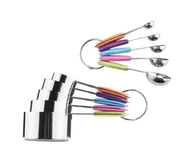 Foto 1 | Foto 1 | Juego de 10 Tazas y Cucharas Medidoras Malubero Multicolor