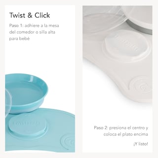 Foto 6 | Foto 6 | Click-mat Mini + Plato color Azul Twistshake