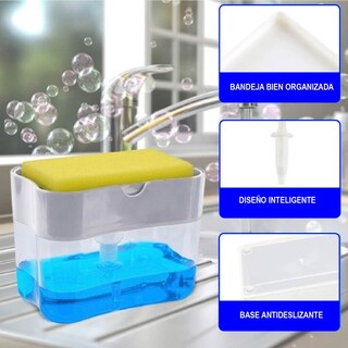 Foto 4 | Foto 4 | Dispensador de Jabón para Cocina Chic Fantasy con Soporte para Esponja