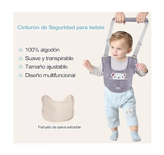 Foto 5 | Foto 5 | Portabebés Transpirables Lab.g De Algodón Puro Para Niños Pequeños Oso Gris