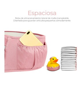 Foto 4 | Foto 4 | Cangurera Portabebé Raganet Mochila Multifuncional Con Asiento Bebé Color Rosa