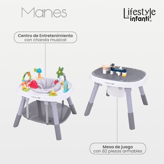 Foto 5 | Foto 5 | Silla Alta Lifestyle By Infanti Manes 7 En 1 Gira 360° Gris