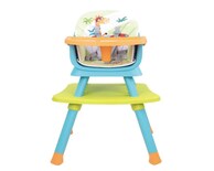 Silla Alta Periquera D'bebé Grow With Me Azul con Verde