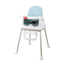 Silla Alta Periquera Motek Azul Bruni 4 en 1 para Bebé