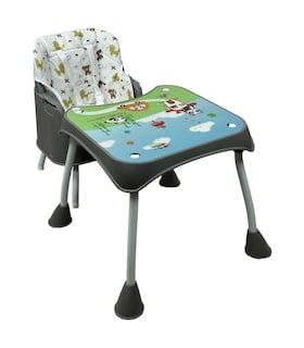 Foto 6 | Foto 6 | Silla Alta Con Periquera con Bandeja Y Convertible Gris para Bebé