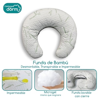 Foto 2 | Foto 2 | Almohada De Lactancia Para Amamantar Bebe de Bambú Impermeable