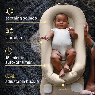 Foto 3 | Foto 3 | Cojín Calmante Para Bebés Homedics, Bronceado Reconfortante Y Relajante 3 En 1 - Venta Internacional.