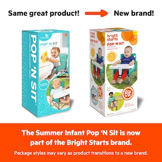 Foto 4 | Foto 4 | Amplificador Portátil Bright Starts Pop 'n Sit Pink De 6 A 3 Años - Venta Internacional.