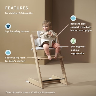 Foto 2 | Foto 2 | Silla Alta Stokke Tripp Trapp Oak Natural Con Juego Para Bebés De 6 A 36 M - Venta Internacional.