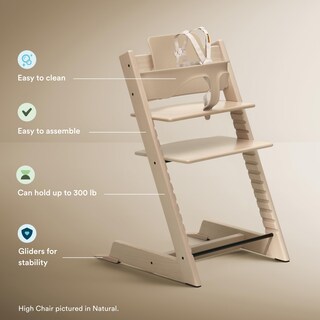 Foto 3 | Foto 3 | Silla Alta Stokke Tripp Trapp Oak Natural Con Juego Para Bebés De 6 A 36 M - Venta Internacional.