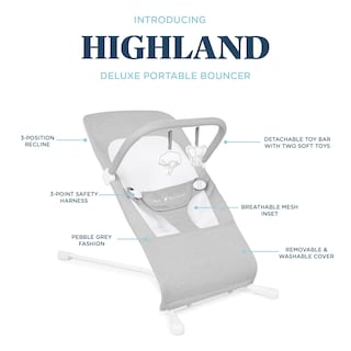 Foto 3 | Foto 3 | Baby Bouncer Baby Delight Highland Para Bebés De 0 A 6 Meses, Color Gris - Venta Internacional.