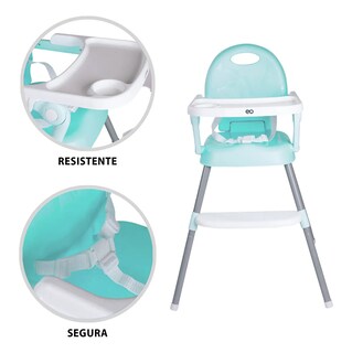 Foto 2 | Foto 2 | Silla Alta Periquera Plegable 3 En 1 Con Bandeja Ajustable Eo Safe Imports Esi-21226 Verde