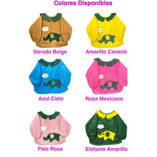 Foto 4 | Foto 4 | Set De 3 Batas Para Bebés Ecobaby Original Tela Impermeable Reutilizable