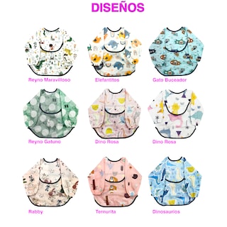 Foto 5 | Foto 5 | Set De 3 Batas Para Bebés Ecobaby Original Tela Impermeable Reutilizable