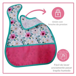 Foto 3 | Foto 3 | Babero Impermeable Flores