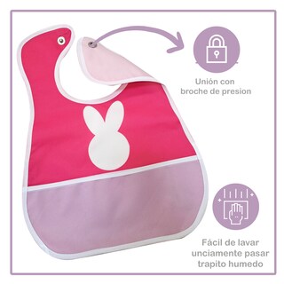 Foto 3 | Foto 3 | Baberos Impermeables Beikiakids para Bebés