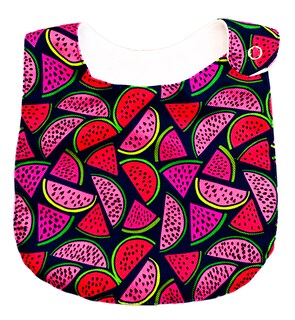 Foto 6 | Foto 6 | Kit de 4 Baberos para Bebé Luulu Frutas Impermeable de Algodón Orgánico