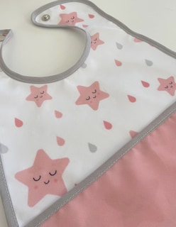 Foto 4 | Foto 4 | Kit de 4 Baberos de Plástico Beikia Star Pink