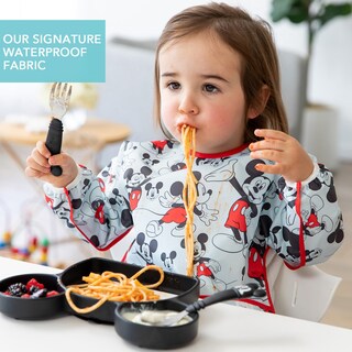 Foto 3 | Foto 3 | Babero con Mangas Impermeable Mickey Mouse para Bebés - Venta Internacional