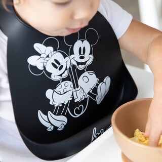 Foto 3 | Foto 3 | Babero Bumkins con Bolsillo de Silicona Mickey Minnie - Venta Internacional