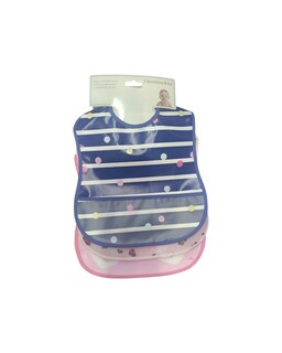 Foto 2 | Foto 2 | Set de 3 Baberos Baby Room de Plástico Suave y Flexible con Bolsa Atrapa Moronas Diferentes Diseños y Colores