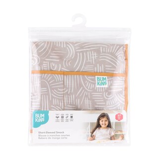 Foto 6 | Foto 6 | Babero Impermeable De Manga Corta Smock Bumkins De 3 A 7 Años, Color Beige Bohemio - Venta Internacional.