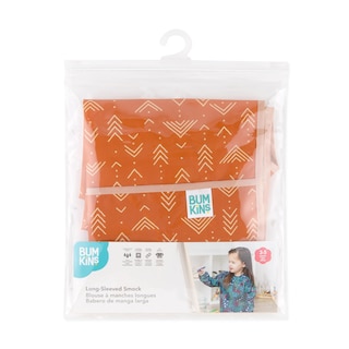 Foto 6 | Foto 6 | Babero Impermeable Con Mangas Smock Bumkins Para Niños Pequeños De 3 A 5 Años, Naranja - Venta Internacional.