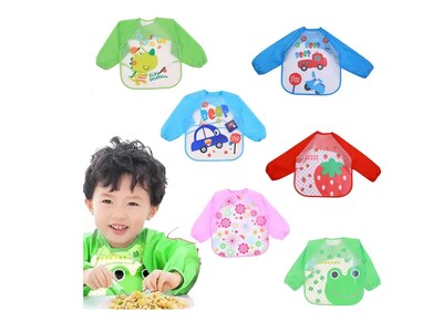 Foto 1 | Foto 1 | Set De Baberos Bebé Impermeables Xtellar En Silicona 6 Piezas