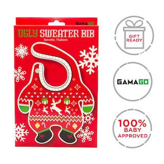 Foto 7 | Foto 7 | Baby Bib Gamago Ugly Christmas Jersey Rojo 30x25 Cm - Venta Internacional.