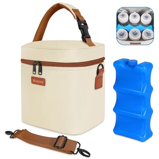 Foto 1 | Foto 1 | Bolsa Enfriadora De Leche Materna Mancro Con Bolsa De Hielo De 8 5 L Color Beige - Venta Internacional.