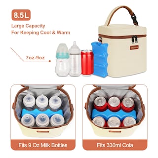Foto 3 | Foto 3 | Bolsa Enfriadora De Leche Materna Mancro Con Bolsa De Hielo De 8 5 L Color Beige - Venta Internacional.
