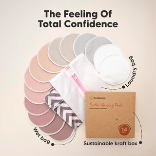 Foto 7 | Foto 7 | Almohadillas De Lactancia Reutilizables Keababies Lovelle Paquete De 14 4 Capas - Venta Internacional.