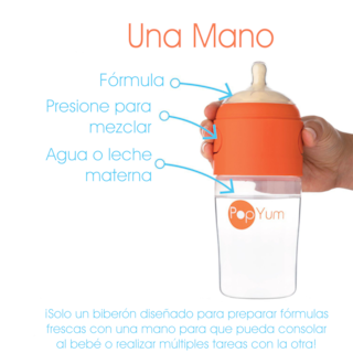 Foto 2 | Foto 2 | Popyum Biberón Anticólico De Bebé Para Mezclar Fórmula 9oz / 260ml Paquete De 2 Piezas