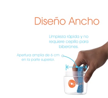 Foto 8 | Foto 8 | Popyum Biberón Anticólico De Bebé Para Mezclar Fórmula 5oz / 150ml Paquete De 3 Piezas Azul