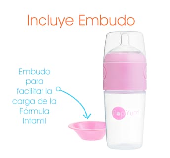Foto 6 | Foto 6 | Popyum Biberón Anticólico De Bebé Para Mezclar Fórmula 9oz / 260ml Paquete De 3 Piezas Rosa
