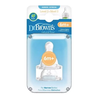 Foto 2 | Foto 2 | Tetina Mamila Dr Browns Options + Nivel 3 Estándar 2 Piezas