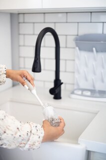 Foto 3 | Foto 3 | Estante para Secar Botellas Ubbi Vertical con Cepillo para Botellas y Alfombrilla Gris - Venta Internacional