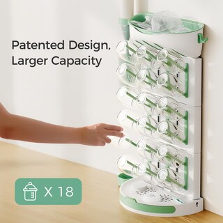 Foto 2 | Foto 2 | Estante Para Secar Botellas Momcozy Diy, Más Grande, Para 18 Botellas - Venta Internacional.