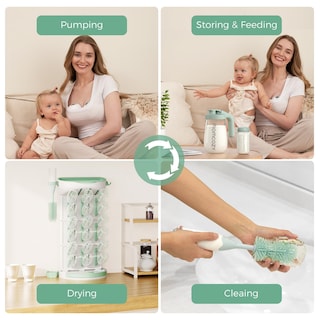 Foto 7 | Foto 7 | Estante Para Secar Botellas Momcozy Diy, Más Grande, Para 18 Botellas - Venta Internacional.