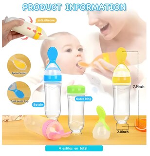 Foto 2 | Foto 2 | Biberones con Cuchara 4 Pack