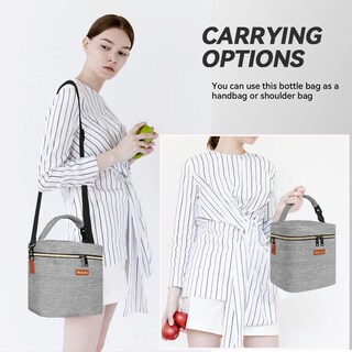 Foto 5 | Foto 5 | Bolsa Para Biberones Mancro Aislante 6 Biberones 270 Ml Color Gris - Venta Internacional.