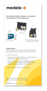 Foto 3 | Foto 3 | Cargador De Coche Para Extractores De Leche Medela Freestyle Y Lactina - Venta Internacional.