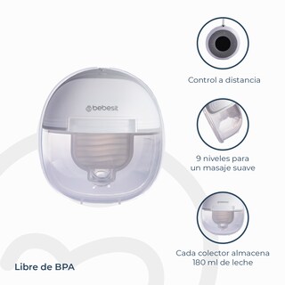 Foto 4 | Foto 4 | Extractor De Leche Bebesit Lx Manos Libres + 10 Bolsas 200ml