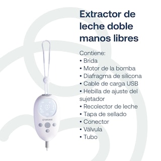 Foto 6 | Foto 6 | Bebesit Extractor Leche Hands-free Doble + 10 Bolsas 200 Ml