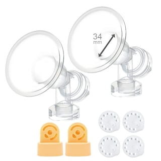 Foto 1 | Foto 1 | 2 Protectores De Pecho Maymom De Una Sola Pieza, Extra Grandes, 34 Mm, Con Válvulas - Venta Internacional.